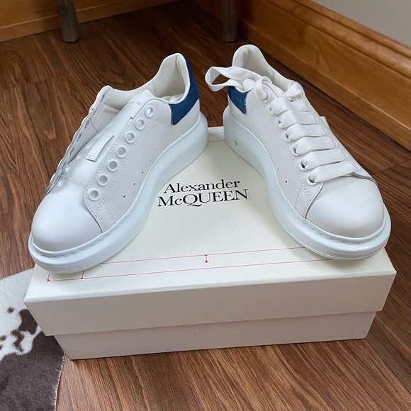 Alexander McQueen Shoes - Alexander McQueen women’s blue suede oversized sneakers. Brand new!